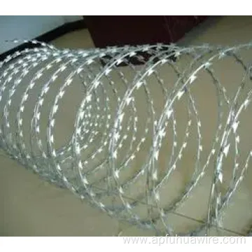 airport installation concertina razor barbed wire